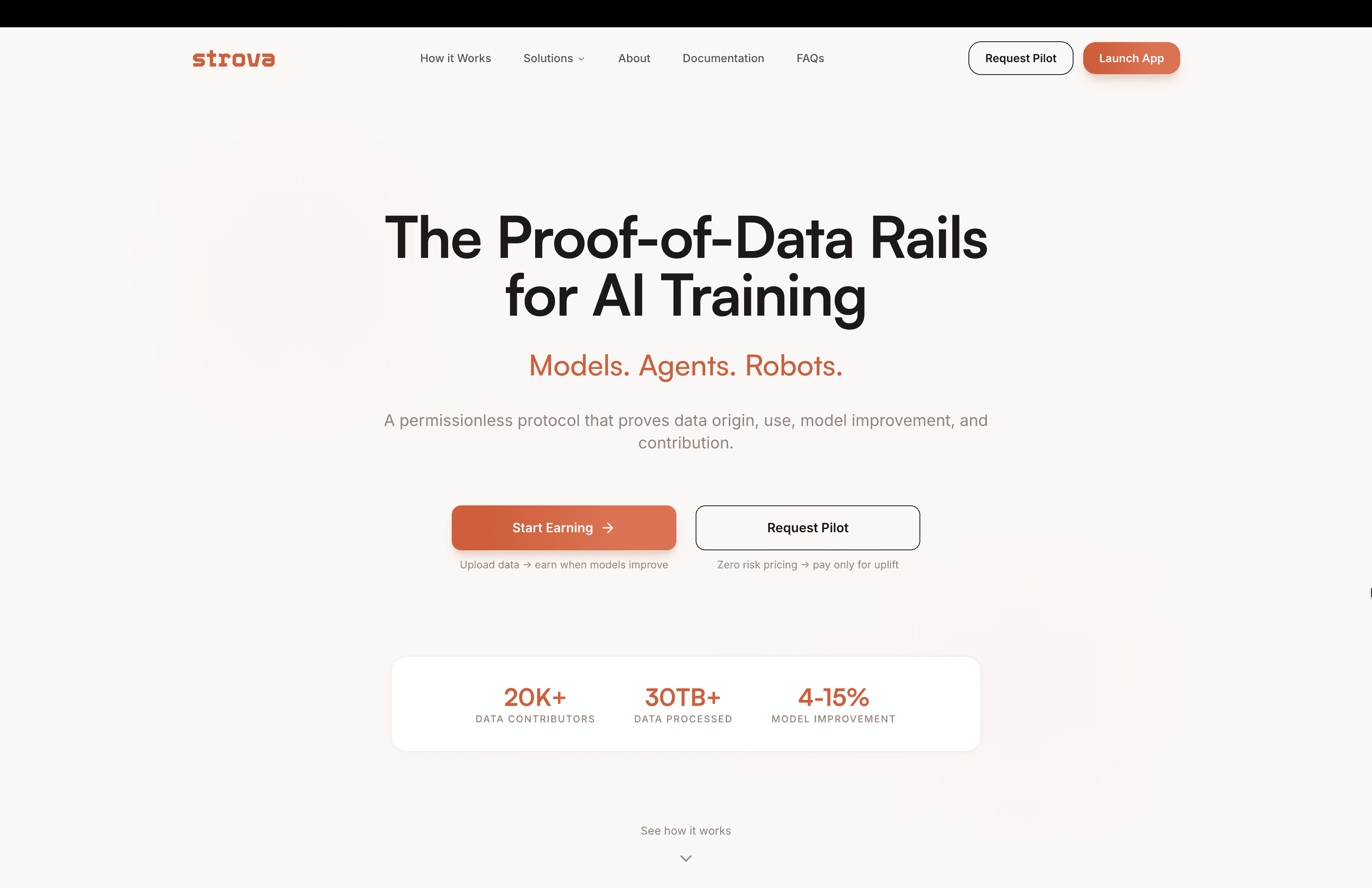 Strova – Proof-of-Data Rails for AI